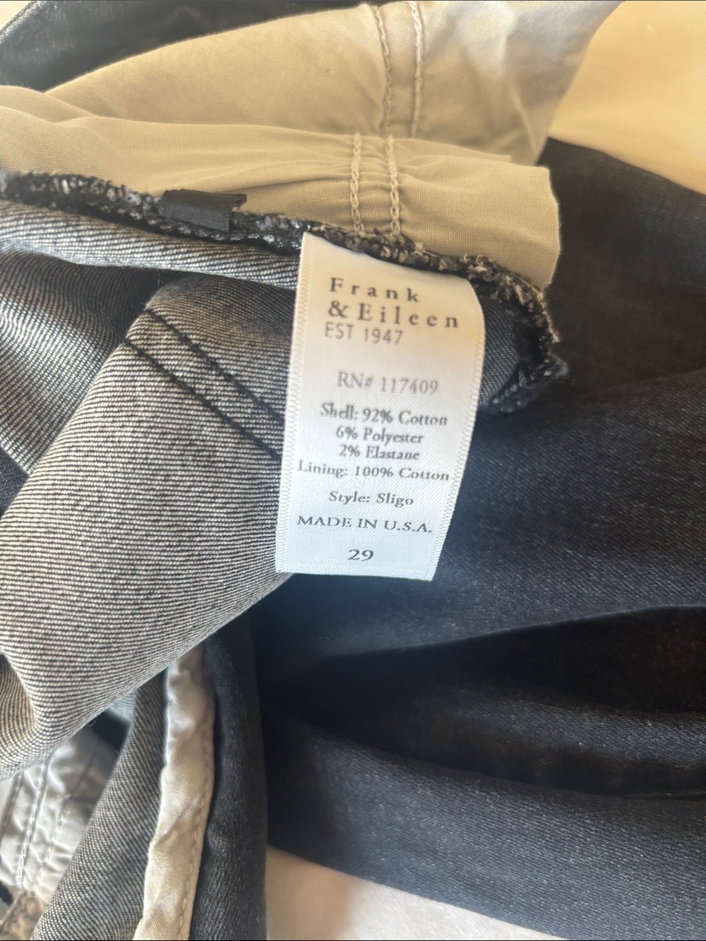 Frank & Eileen Sligo Skinny Jeans, Washed Black, 29 - Picture 6 of 9